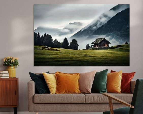 Example of the artwork in a room