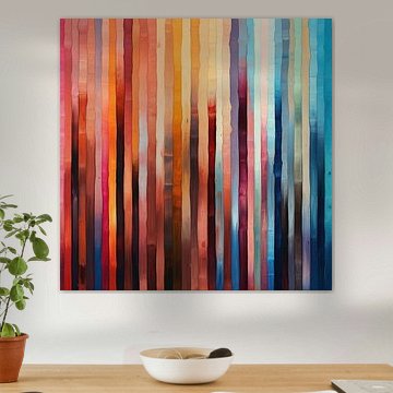 Colourful vertical stripes by Lauri Creates