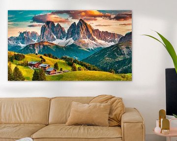 Dolomiti Berge und Wald von Mustafa Kurnaz