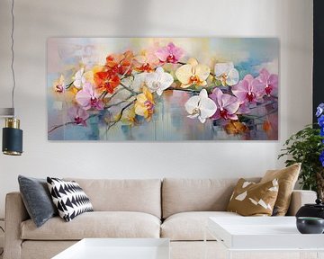 Schilderij Orchideeën | orchideeën van Blikvanger Schilderijen