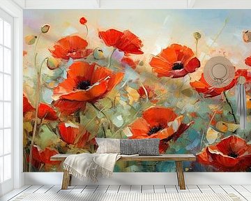 Mohn | Mohnblumen von Blikvanger Schilderijen