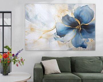 Bloemen blauw van Bert Nijholt