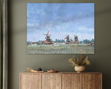 Zaanse Schans Windmills by Yuri Sung