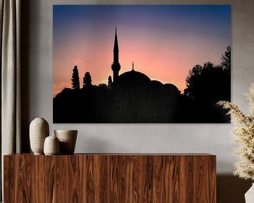 Istanbul Mosque Silhouette at Sunset by Denny van der Vaart