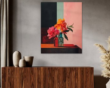 Bunte Blumen in einer Vase von Studio Allee