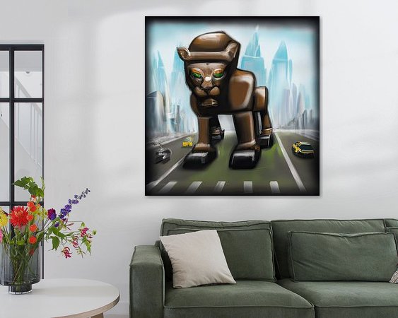 Example of the artwork in a room