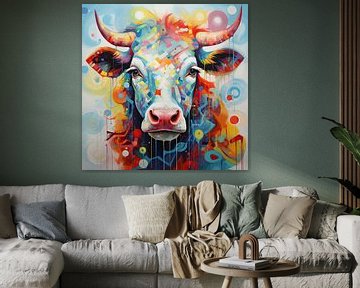 Cow abstract by Wall Wonder