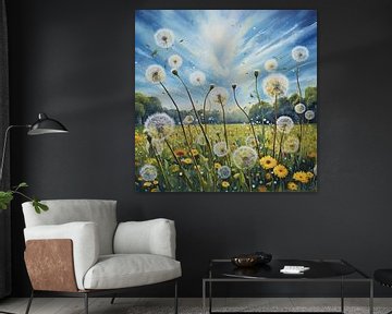 Paardenbloemen kunst van Blikvanger Schilderijen