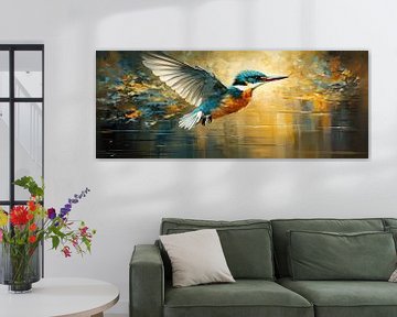 Painting Kingfishers by Blikvanger Schilderijen