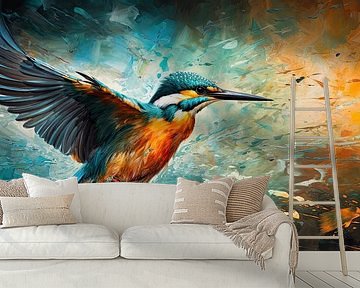 De IJsvogel: Majesteus van Blikvanger Schilderijen
