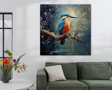 Vogel: IJsvogel van Blikvanger Schilderijen