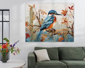 Peinture de Kingfisher sur Blikvanger Schilderijen