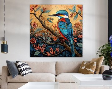 Birds Kingfishers by Blikvanger Schilderijen
