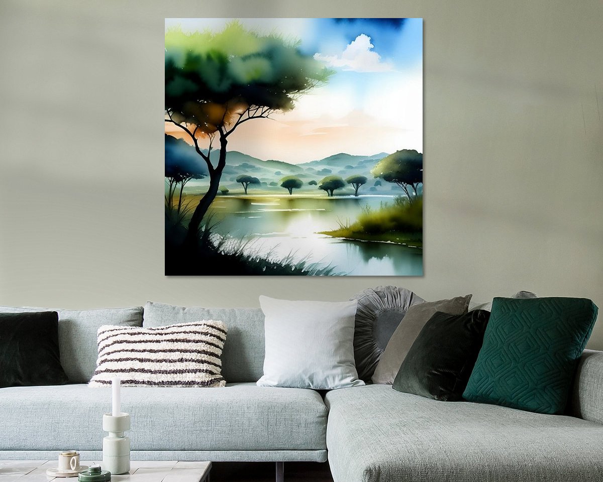 Example of the artwork in a room