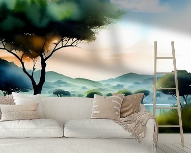 Example of the artwork in a room