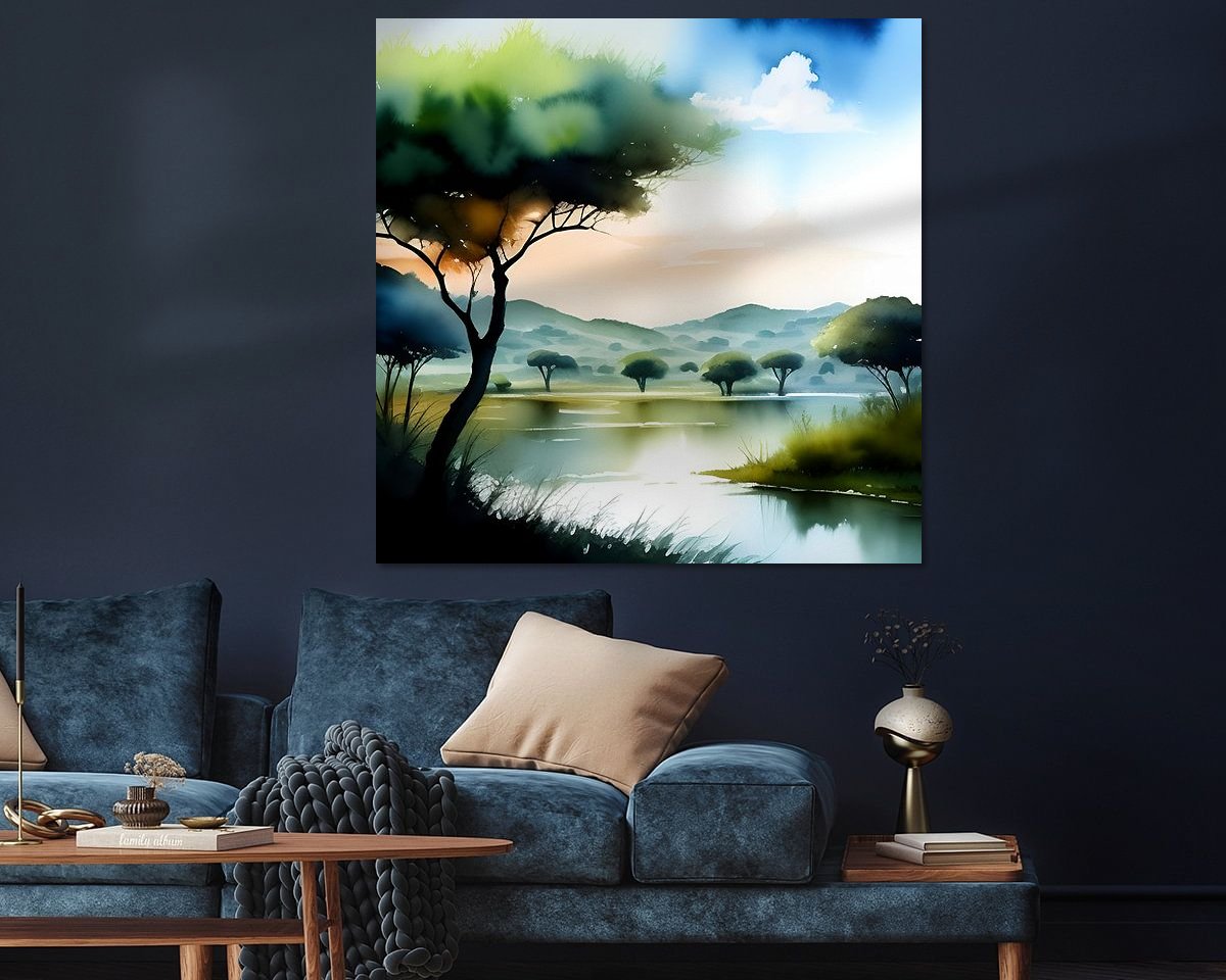 Example of the artwork in a room