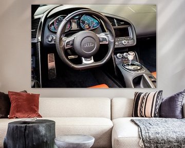Audi R8 V10 Plus sports car interior by Sjoerd van der Wal Photography