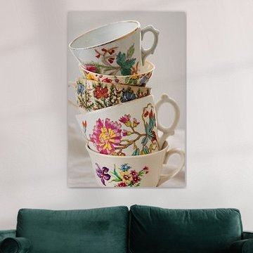 Brocante tasses, Mille fleurs.