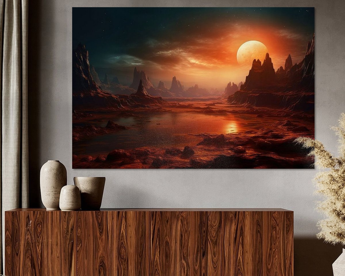 Example of the artwork in a room