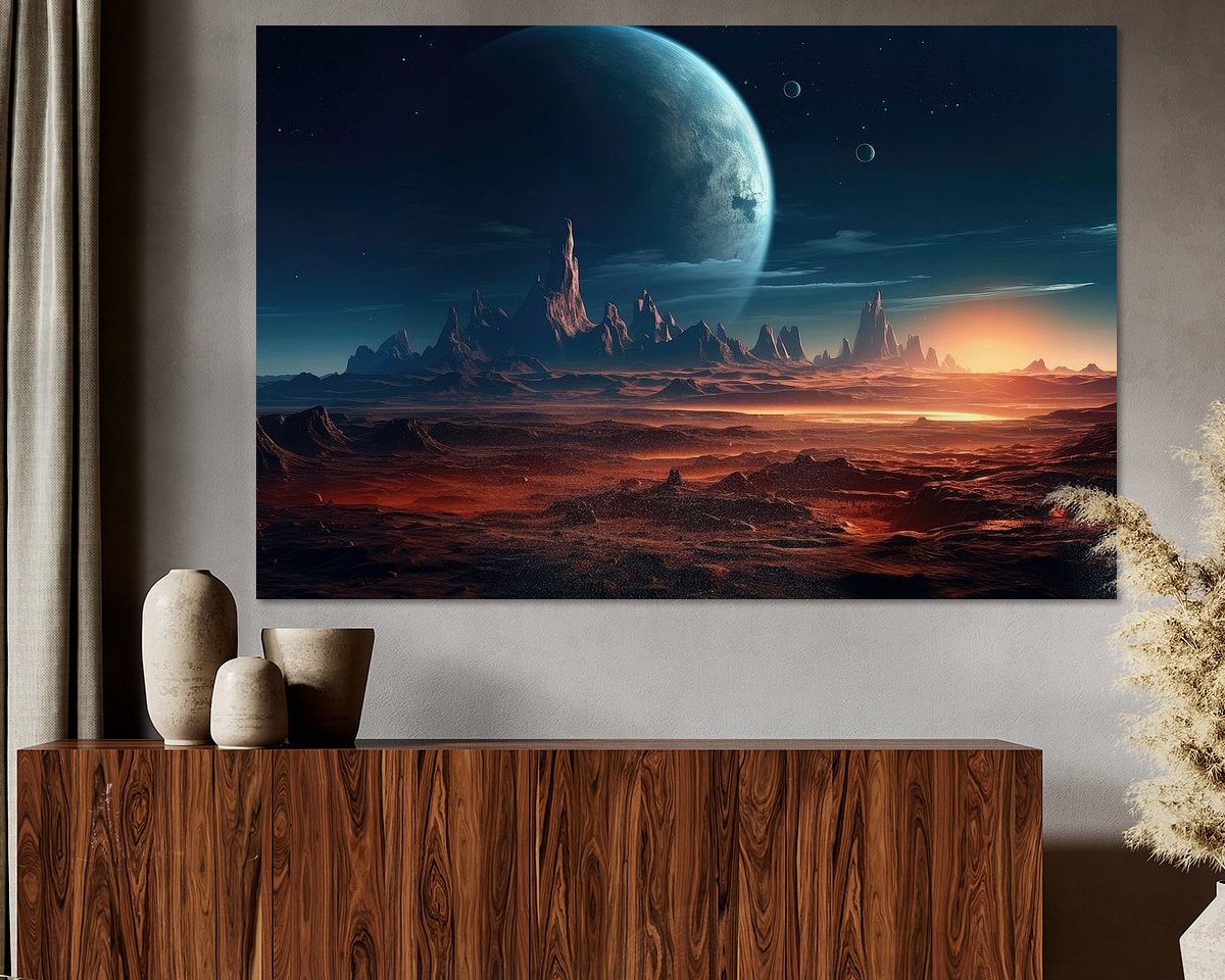 Example of the artwork in a room
