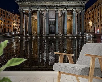 Pantheon in de regen