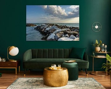 Plage et rochers en Méditerranée en Toscane sur Animaflora PicsStock