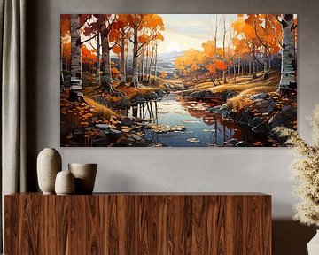 Slender birch trees by PixelPrestige