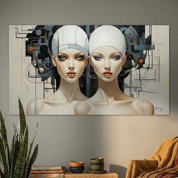 Portrait de deux femmes "Modern Future' ; II