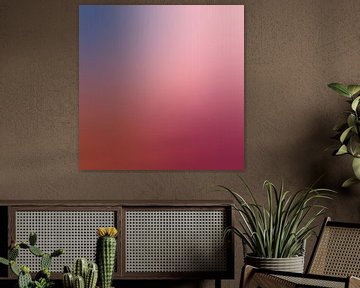 Gradient pastel and neon color art. Terra, blue, pink and merlot red. by Dina Dankers