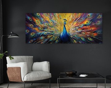 Peacock painting by Blikvanger Schilderijen