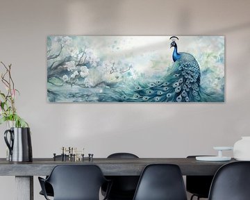 Pfau Bunt von Blickfänger Gemälde