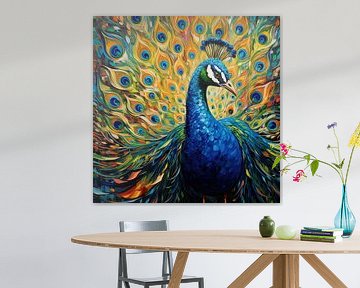 Peacock in Nature by Blikvanger Schilderijen