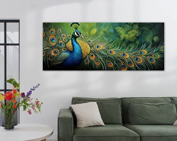 Peacock in Nature by Blikvanger Schilderijen