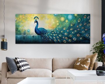 Peacock Wave van Blikvanger Schilderijen