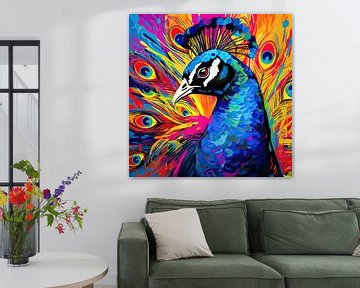 Vogel: Pfau von Blikvanger Schilderijen