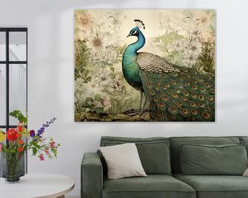 Painting Peacocks by Blikvanger Schilderijen