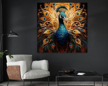 Pfau Kunst von Blickfänger Gemälde