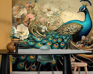 Vogel: Pfau von Blickfänger Gemälde