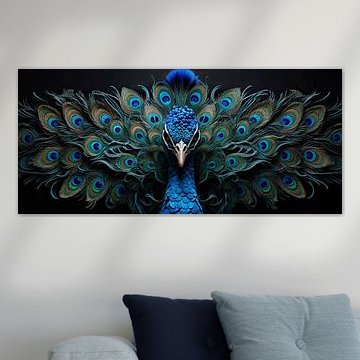 Le paon dans la nature