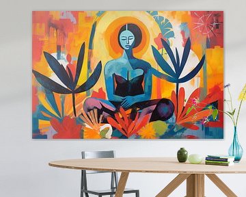 Femme bouddha, zen moderne sur Caroline Guerain