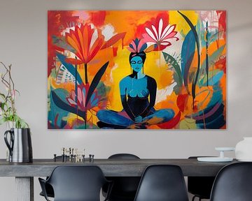 Buddha Frau, Zen Modern von Caroline Guerain