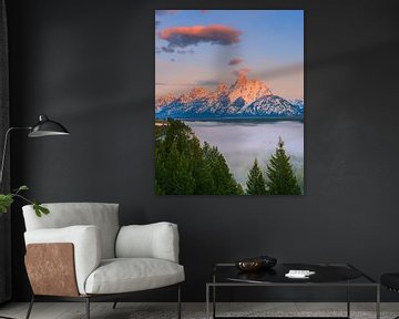 Sonnenaufgang am Snake River Overlook von Henk Meijer Photography