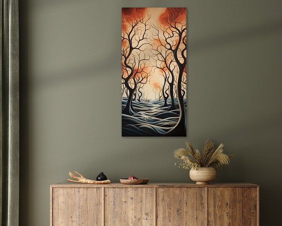 Example of the artwork in a room