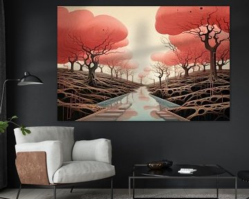 Landschaft surreal abstrakt und bizarr von Art Bizarre