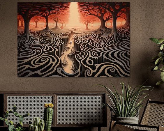 Example of the artwork in a room