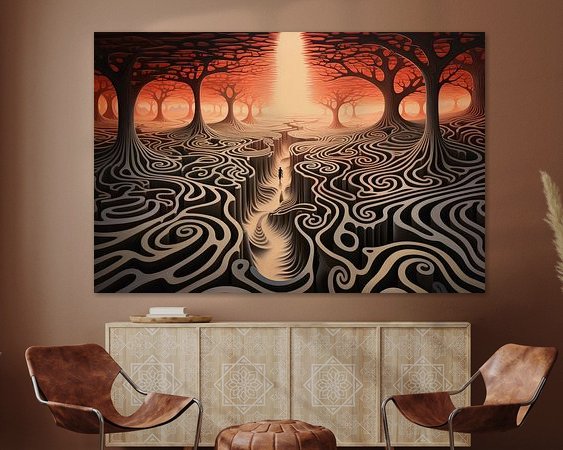 Example of the artwork in a room