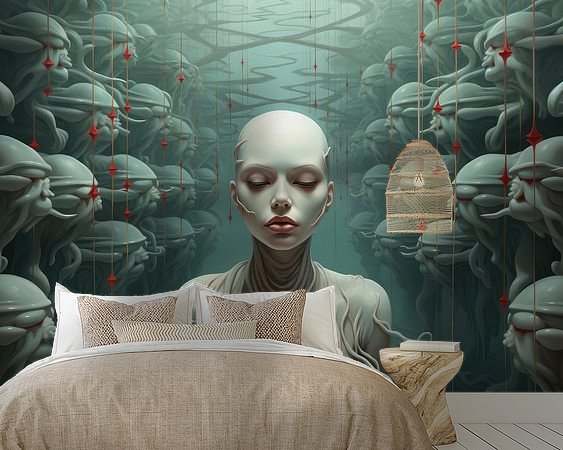 Example of the artwork in a room
