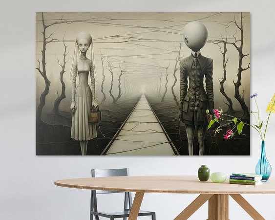 Example of the artwork in a room