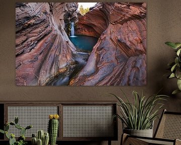 Hamersley-Schlucht Karijini Spa Pool von Ronne Vinkx