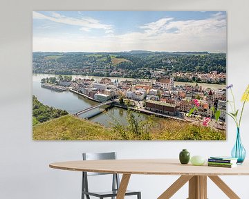 Vue sur Passau, Bavière, Allemagne sur Hans-Jürgen Janda